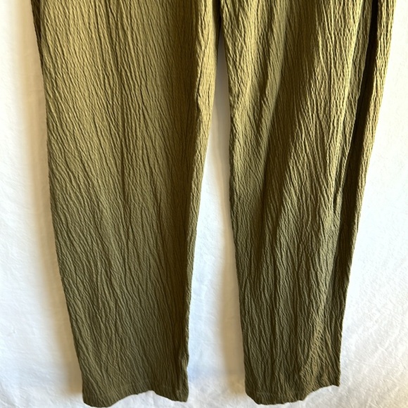 Silverwear olive green textured cotton vest and drawstring pants, size L - Picture 9 of 13